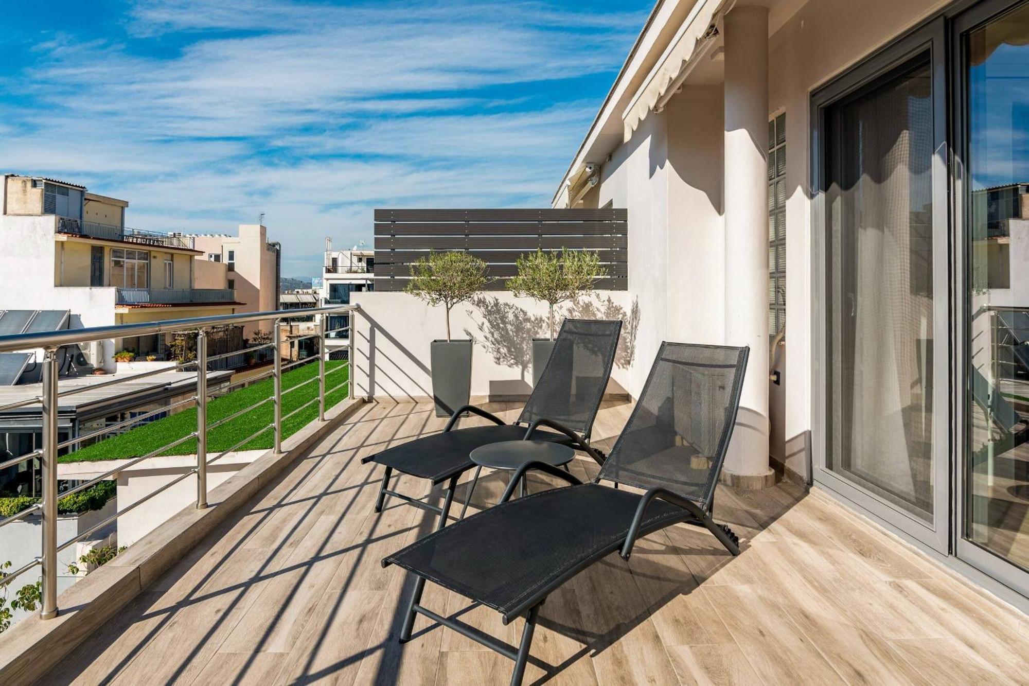 Daire Dreamy Penthouse With Acropolis View Atina